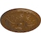 Ekena Millwork Granada Ceiling Medallion (Fits Canopies up to 4 1/4"), Hand-Painted Smokey Topaz, 15 3/4"OD x 5/8"P CM16GASTF - alternate 2